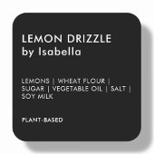 Schwarz | Kennzeichnung von selbst hergestellten K Quadratischer Aufkleber