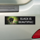 Schwarz (Kitty) ist schön Autoaufkleber (Auf Auto)