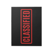 Schwarz klassifiziert notizblock (Rotiert)