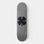 Schwarz-Klee-Skateboard Skateboard (Vorderseite)