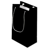 Schwarz Kleine Geschenktüte (Rückseite Schrägansicht)