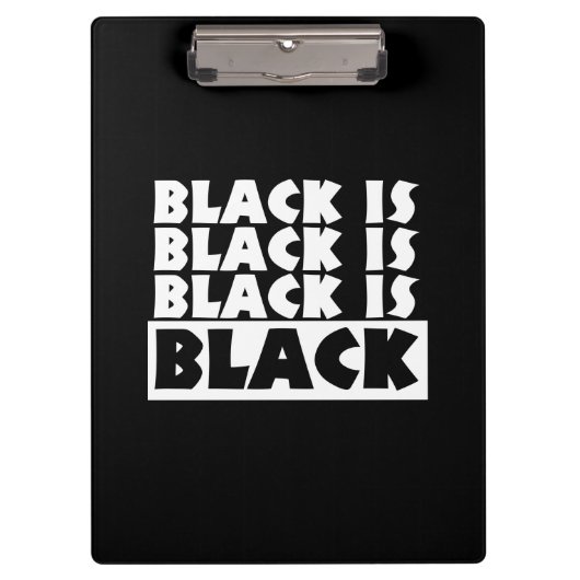 Schwarz Klemmbrett (Vorderseite)