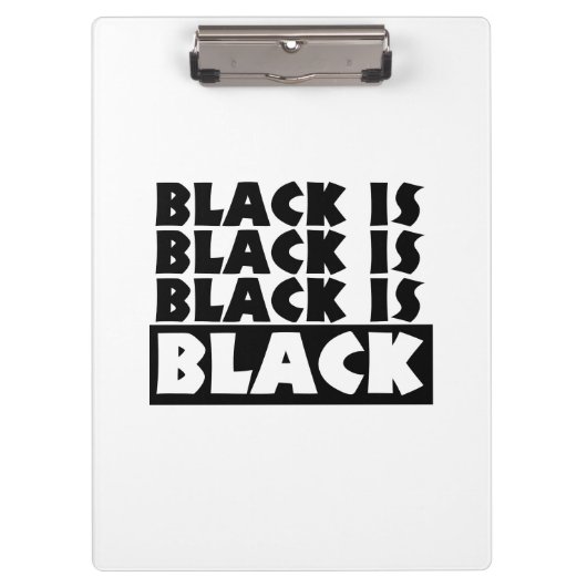 Schwarz Klemmbrett (Vorderseite)