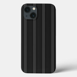 Schwarz-Kohle-Fünf-Streifen-Muster Case-Mate iPhone Hülle