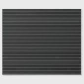Schwarz-Kohle-Fünf-Streifen-Muster Geschenkpapier (Flach)