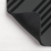 Schwarz-Kohle-Fünf-Streifen-Muster Mousepad (Ecke)