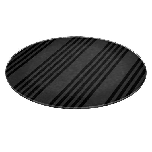 Schwarz-Kohle-Fünf-Streifen-Muster Schneidebrett (Ecke)