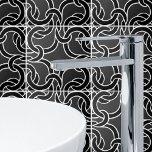 Schwarz & Kohle Knotenteile Nahtlose Muster Tile Fliese<br><div class="desc">Elegantes keltisches Knoten nahtlos Muster,  um eine spirituelle Touch zu Ihrer Zuhause hinzuzufügen.</div>