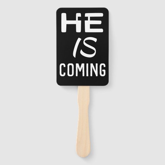 schwarz, kommt er das Kreuz glauben Fächer (Vorderseite)