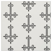 Schwarz-Kopf-Kreuz Stoff (Muster)