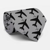 Schwarz Krawatte (Gerollt)