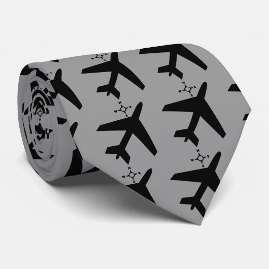 Schwarz Krawatte (Gerollt)