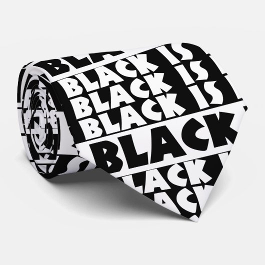 Schwarz Krawatte (Gerollt)