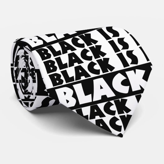 Schwarz Krawatte (Gerollt)