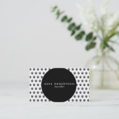 Schwarz-Kreislauf-und weißer Pfostendruck Visitenkarte (Stehend Vorderseite)