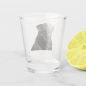 Schwarz Lab Schnapsglas (Rückseite)