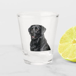 Schwarz Lab Schnapsglas