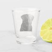 Schwarz Lab Shotglas Schnapsglas (Rückseite)