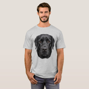Schwarz Labrador Retriever Hund Gesicht T-Shirt