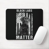 Schwarz Labs Labrador Retriever Mousepad (Mit Mouse)