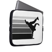 Schwarz-Laptophülse BBOY Steigung graue Laptopschutzhülle (Vorne Rechts)