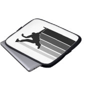 Schwarz-Laptophülse BBOY Steigung graue Laptopschutzhülle (Vorne Knopf)