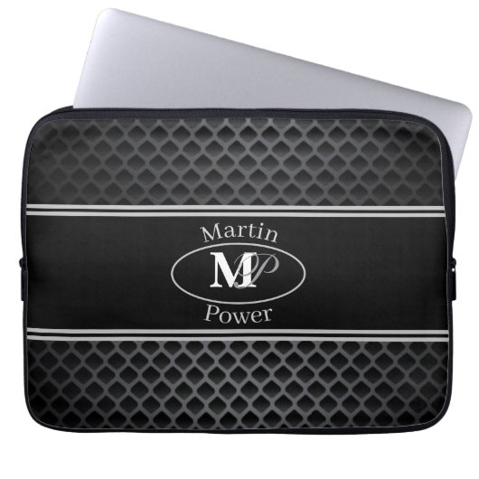 schwarz laptopschutzhülle (Vorderseite)