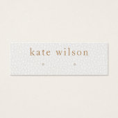 Schwarz-Leder-Ohrsteckerkarte (Vorderseite)