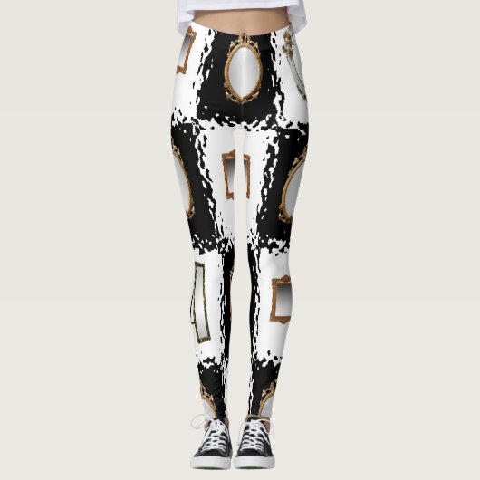 Schwarz-Leggings-Teenager Leggings (Vorderseite)