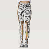 Schwarz-Leggings-Teenager Leggings (Vorderseite)