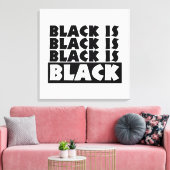 Schwarz Leinwanddruck (Insitu (Wohnzimmer))