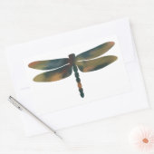 Schwarz-Libelle-Sticker Rechteckiger Aufkleber (Umschlag)