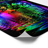 Schwarz-Licht-Solarreflektionen Poster (Ecke)