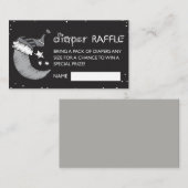 Schwarz liebt den Mond und den Rücken Windel Visitenkarte (Vorne/Hinten)