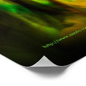 Schwarz-Lighted Gothic Skull Print Poster (Ecke)