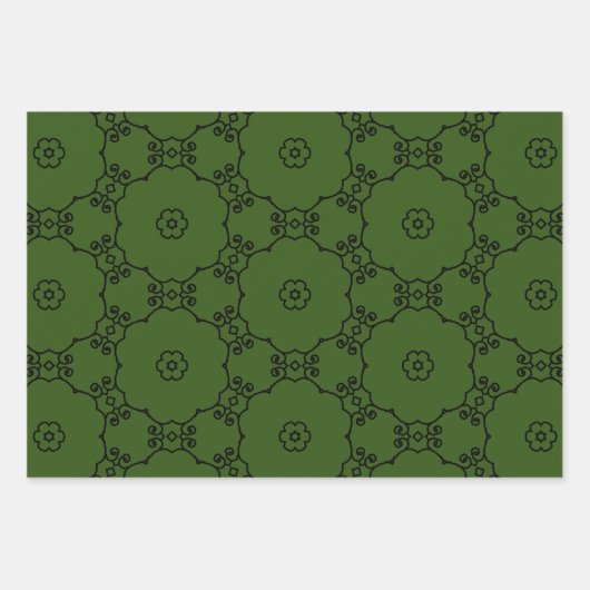 Schwarz-lila-blau-grün, 2abc Paper Pack 572 Geschenkpapier Set (Vorderseite 2)