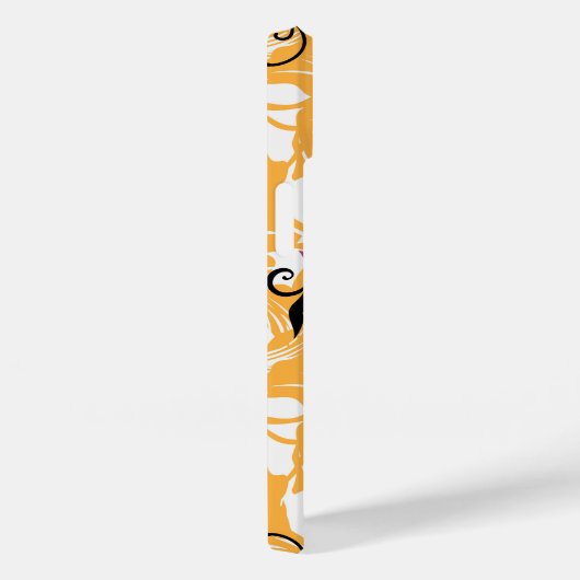 Schwarz-Lila-Blumen, beeindruckende Kunst Case-Mate iPhone Hülle (Rückseite / Rechts)