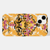 Schwarz-Lila-Blumen, beeindruckende Kunst Case-Mate iPhone Hülle (Rückseite (Horizontal))