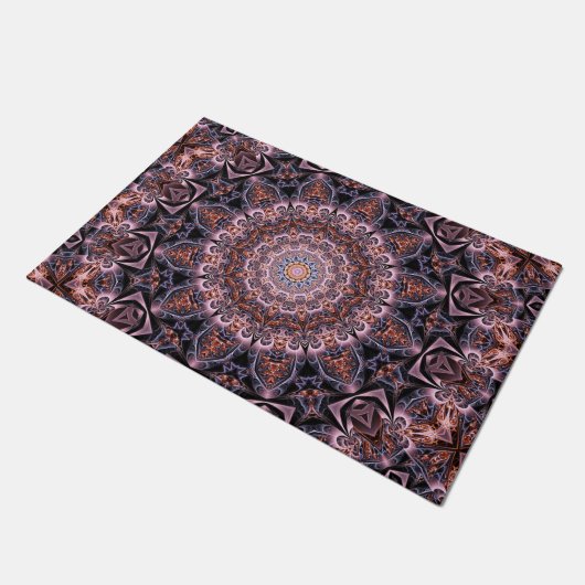 Schwarz Lila Decorative Doormat Fußmatte (Schrägansicht)