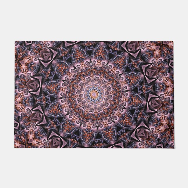 Schwarz Lila Decorative Doormat Fußmatte (Vorderseite)