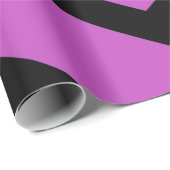 Schwarz-Lila-Hypnotic-Herz-Liebe-Muster Geschenkpapier (Rolleneckpunkt)