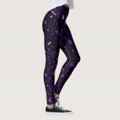 Schwarz Lila Leggings (Rechts)