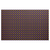 Schwarz Lila Orange Punkte-Muster Stoff (Yard (91,4 cm))