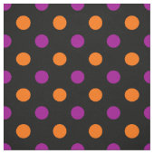 Schwarz Lila Orange Punkte-Muster Stoff (Muster)