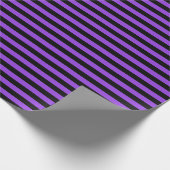 Schwarz-Lila Schleifpapier Geschenkpapier (Ecke)