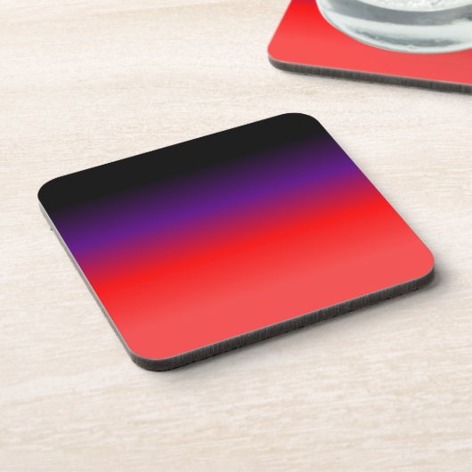 Schwarz, Lila und rot Getränkeuntersetzer (Linke Seite)