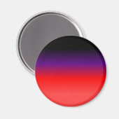 Schwarz, Lila und rot Magnet (Vorderseite/Rückseite)