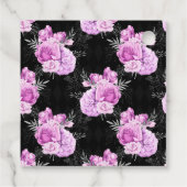 Schwarz, Lila und Silbergotik Geschenkanhänger (Rückseite)