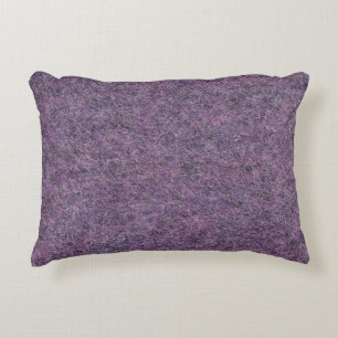 Schwarz Lila weiße Imitate Shag Texture Zierkissen