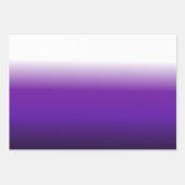 Schwarz-Lila weißes Ombre-Wrapping Paper Set Geschenkpapier Set (Vorderseite 2)